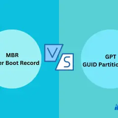 Jämförelse mellan MBR (Master Boot Record) och GPT (GUID Partition Table) för lagringsenheter.