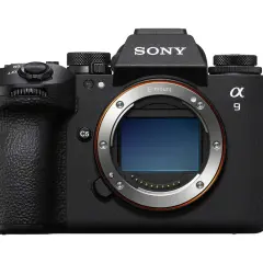 Svart systemkamera Sony A9 III med E-fattning.