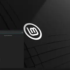 Linux operativsystem med en meny som visar applikationer som Grafik, Internet och Kontor.