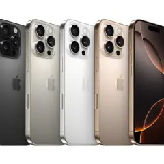 Fyra iPhones i olika färger: svart, silver, vit och guld. Perfekt för dig som vill byta telefon iPhone.