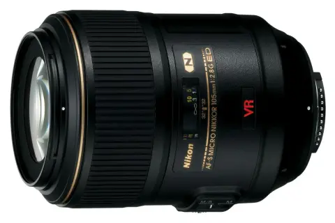 Nikon AF-S Micro Nikkor 105mm 1:2.8G ED VR, ett makro objektiv som fångar detaljer.