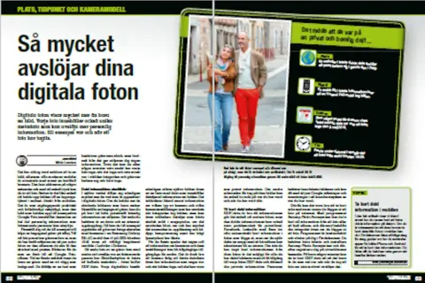 Par som promenerar, en artikel om hur metadata bilder avslöjar mycket mer än man tror.