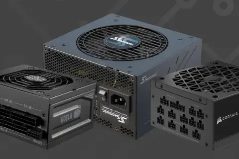 Tre datorkraftaggregat: Cooler Master V1300, Seasonic och Corsair SF1000L. Dessa är redo för framtidens ATX 3.0-standard.