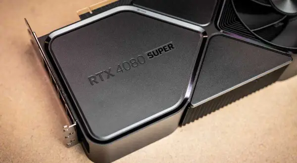 Grafikkortet RTX 4080 SUPER, redo för nästa generations spel och prestanda.
