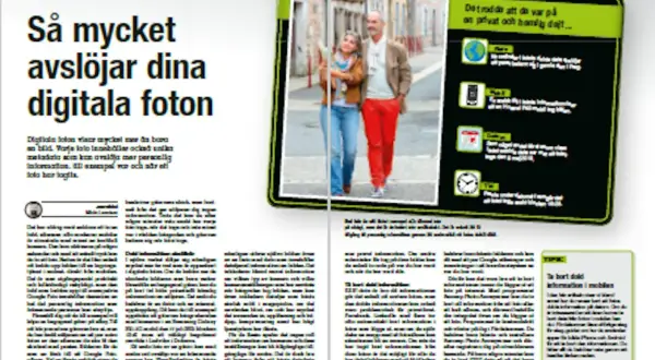 Par som promenerar, en artikel om hur metadata bilder avslöjar mycket mer än man tror.