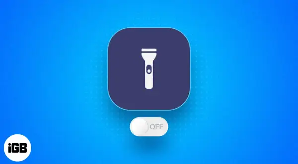 En ikon för ficklampa i mobilen, med en avstängd knapp.