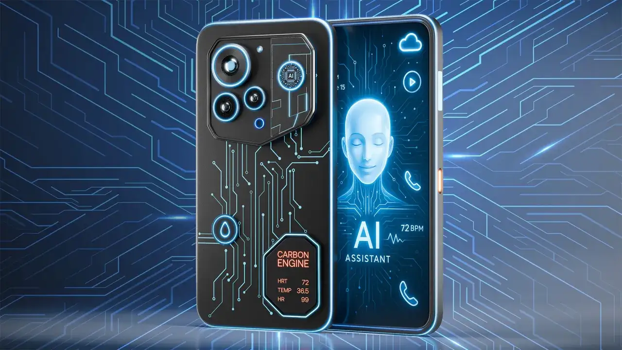 Framtidens kommande mobiler med AI-assistans och avancerad teknik.